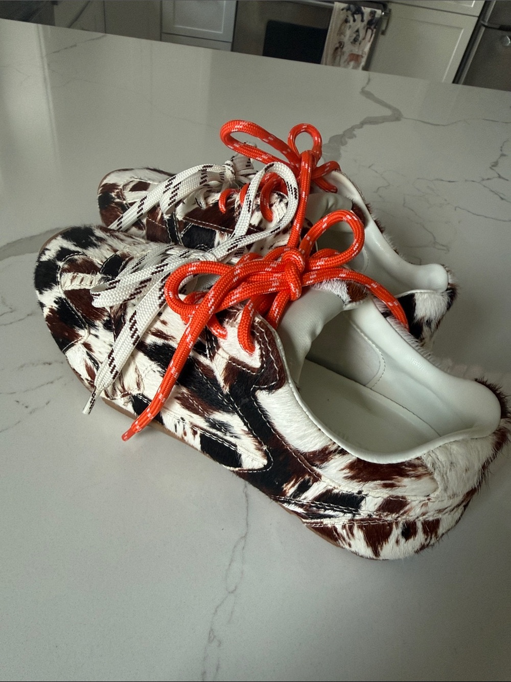 Steve Madden Cow Print Sneakers - Picture 2 of 8